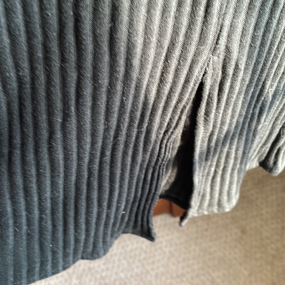 Black cotton sleeveless MIDI dress - Picture 3 of 5